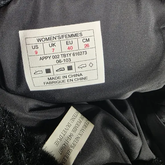 The North Face Snow Boots Faux Fur Winter Boots Black Lace Up Women's 9