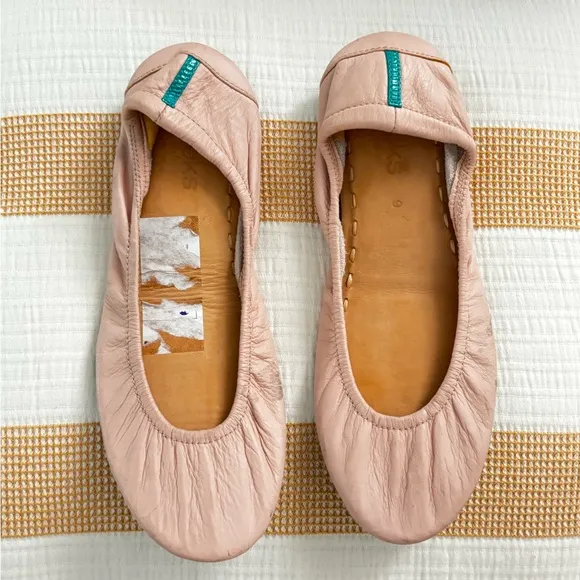 TIEKS AUTHENTIC BLUSH PINK BALLET FLATS