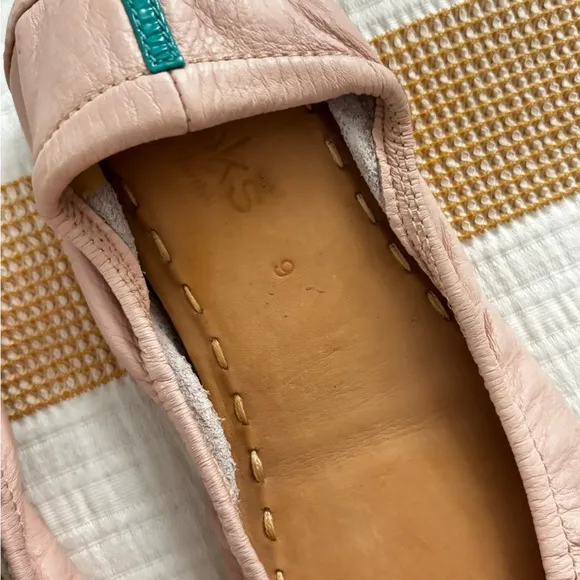 TIEKS AUTHENTIC BLUSH PINK BALLET FLATS