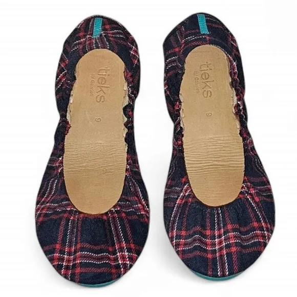 Tieks by Gavrieli Heritage Plaid Leather Ballet Flats