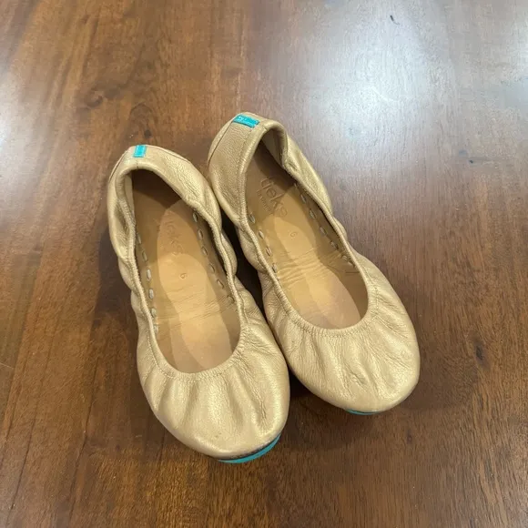 Tieks by Gavrieli Metallic Gold Ballet Flats Size 6