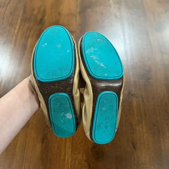 Tieks by Gavrieli Metallic Gold Ballet Flats Size 6