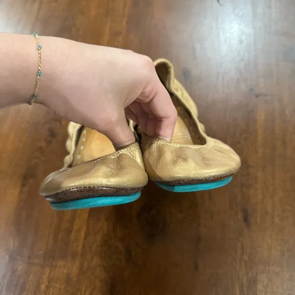 Tieks by Gavrieli Metallic Gold Ballet Flats Size 6