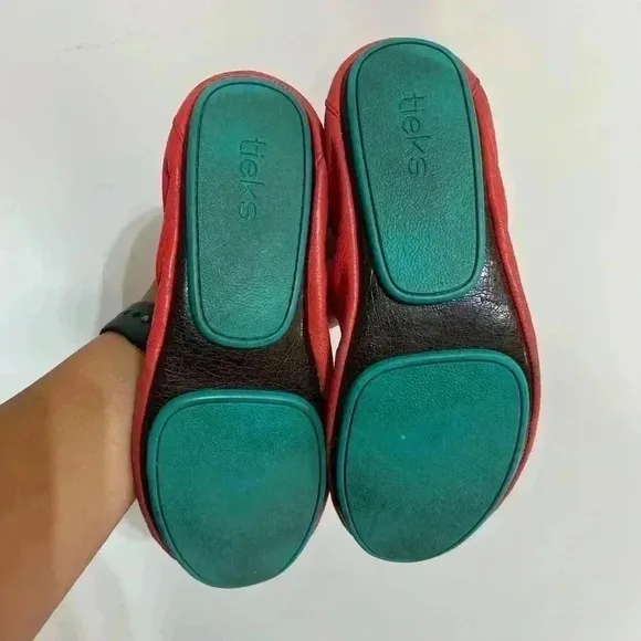 Tieks Poppy Foldover Ballet Flats Size 7