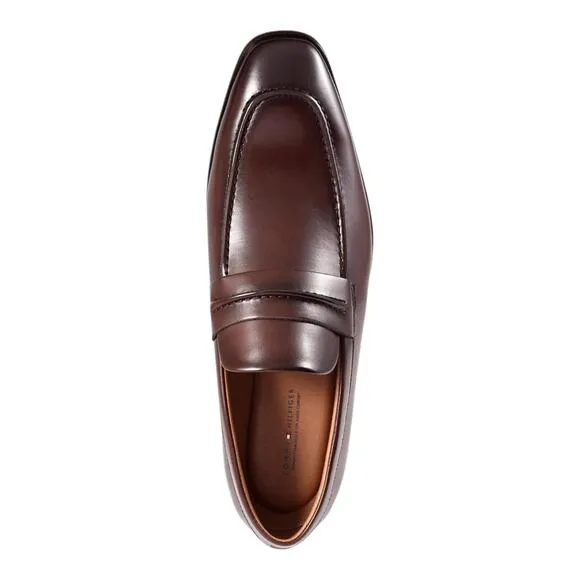 Tommy Hilfiger Men's Steran Slip On Dress Loafers Brown Size 12