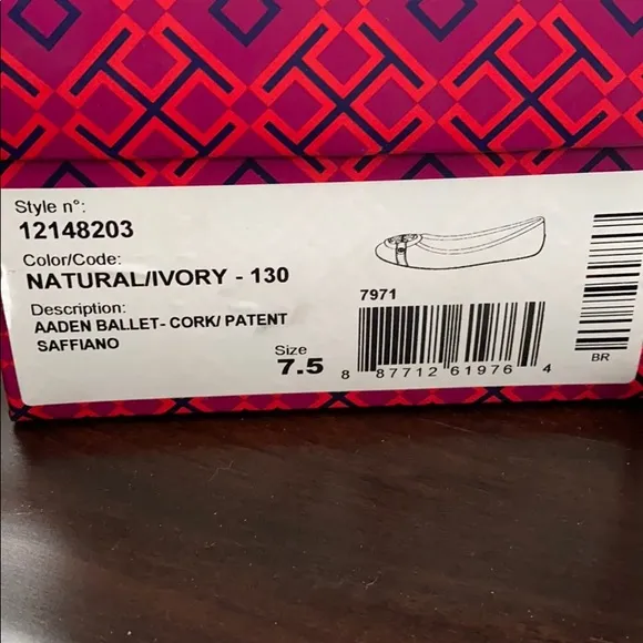 Tory Burch Aaden Natural/Ivory Cork Ballet Flats