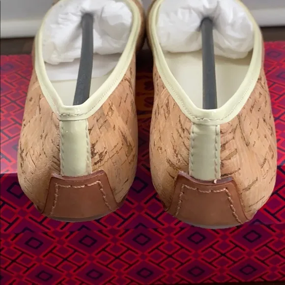 Tory Burch Aaden Natural/Ivory Cork Ballet Flats