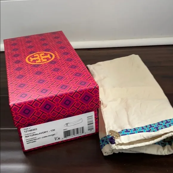 Tory Burch Aaden Natural/Ivory Cork Ballet Flats