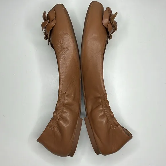 Tory Burch Blossom Ballet flats Royal Tan Women’s Size US 9