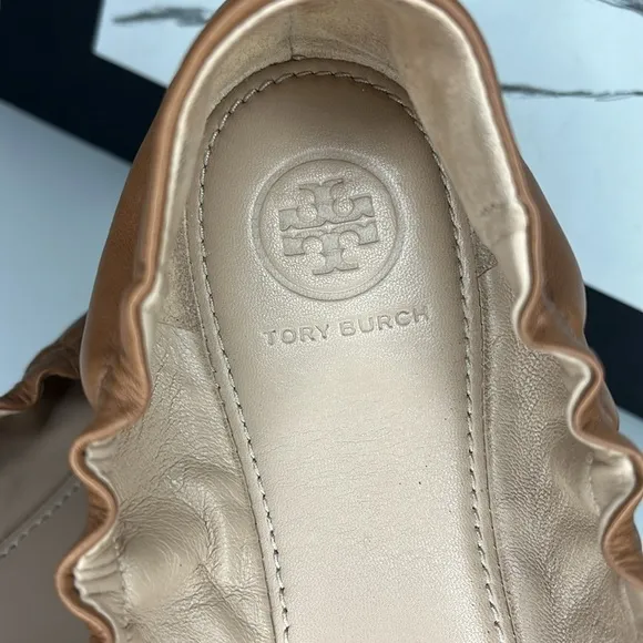 Tory Burch Blossom Ballet flats Royal Tan Women’s Size US 9
