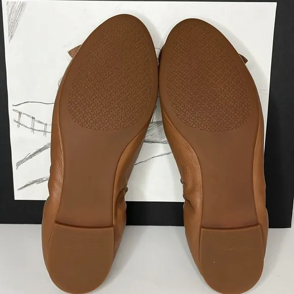 Tory Burch Blossom Ballet flats Royal Tan Women’s Size US 9