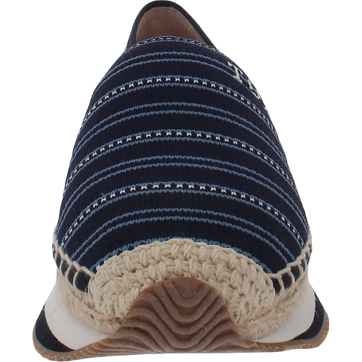 TORY BURCH DAISY SHIBORI STRIP LOGO ESPADRILLE PLATFORM SHOES