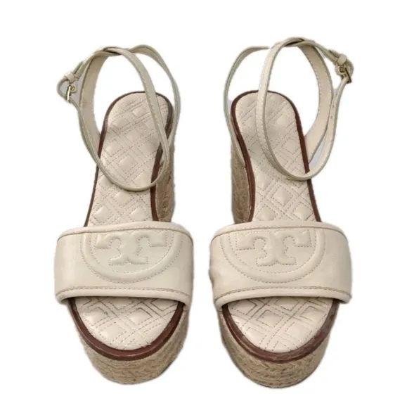 Tory Burch Fleming Espadrilles Shoes Women's Size 9 Platform Sandals
