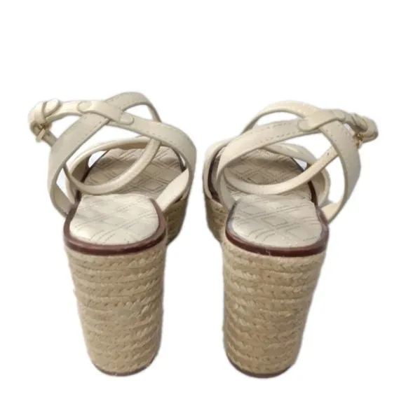 Tory Burch Fleming Espadrilles Shoes Women's Size 9 Platform Sandals