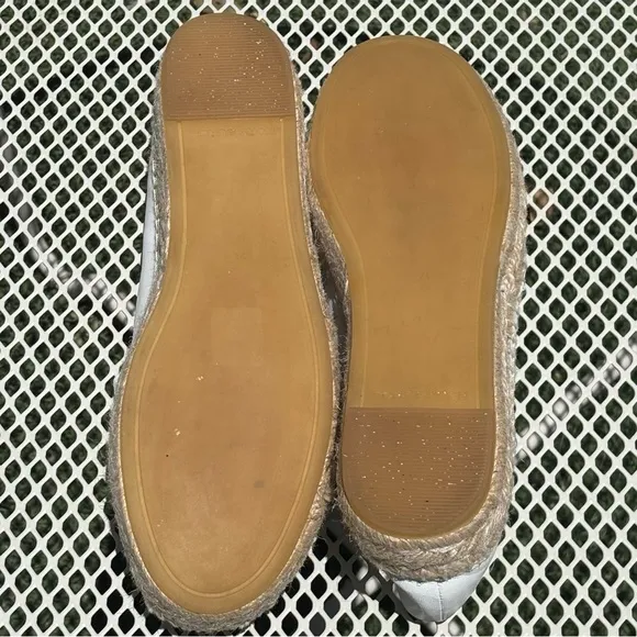 TORY BURCH INES LEATHER PLATFORM ESPADRILLES 7.5