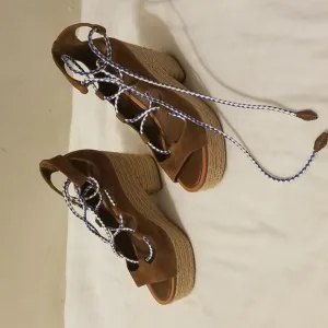 Tory  burch pasitano lace up platform espadrilles