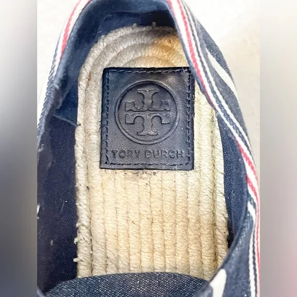 Tory Burch platform espadrilles.