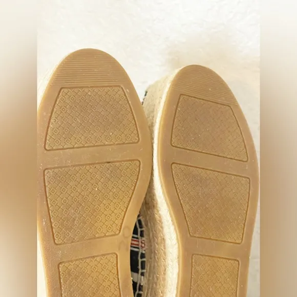 Tory Burch platform espadrilles.