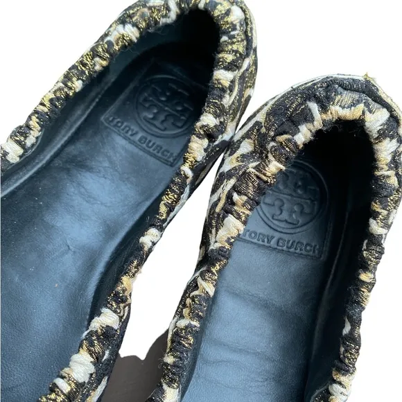 Tory Burch printed ballet flats size 8 leopard print