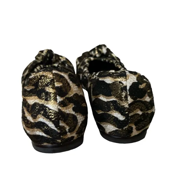 Tory Burch printed ballet flats size 8 leopard print