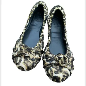 Tory Burch printed ballet flats size 8 leopard print