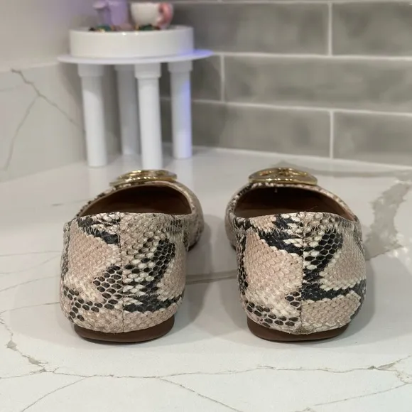 Tory Burch Reva Ballet Flats. Women’s size 7 M. Color Python Print
