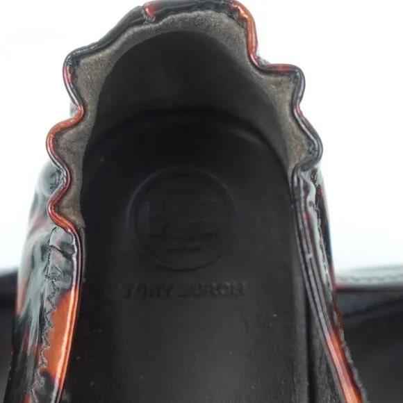 Tory Burch Tortoise Ballet Flats Patent Leather Size 8.5