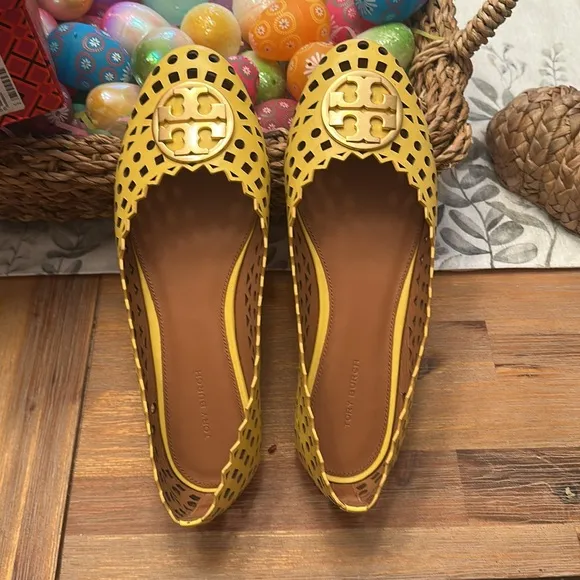 Tory Burch Yellow Ballet Flats