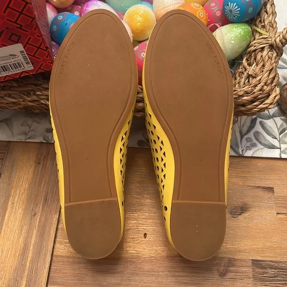 Tory Burch Yellow Ballet Flats