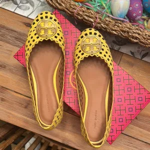 Tory Burch Yellow Ballet Flats