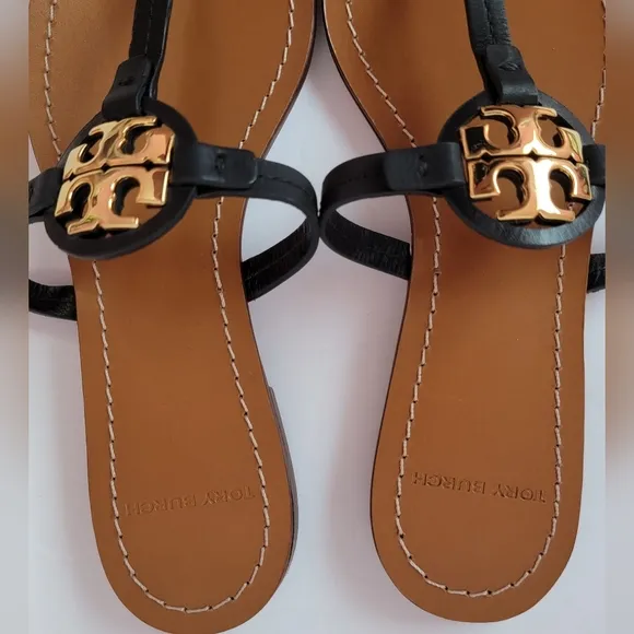 Tory BurchT-Mini Miller  Leather Thong flat sandals/ 6.5