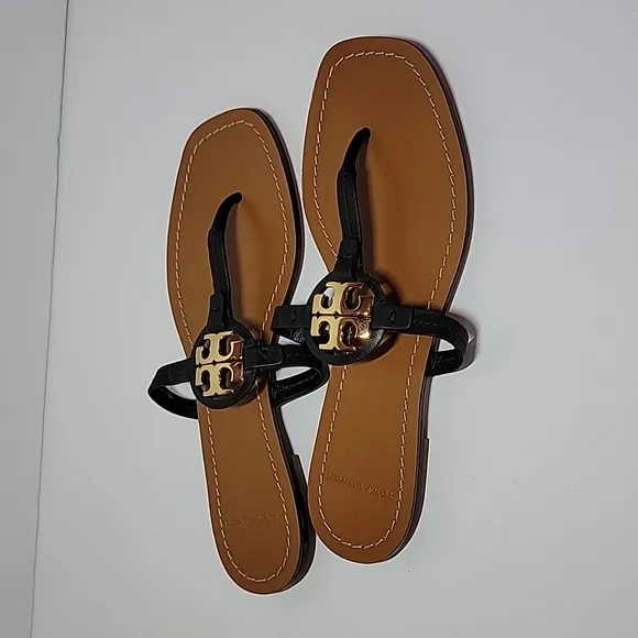 Tory BurchT-Mini Miller  Leather Thong flat sandals/ 6.5