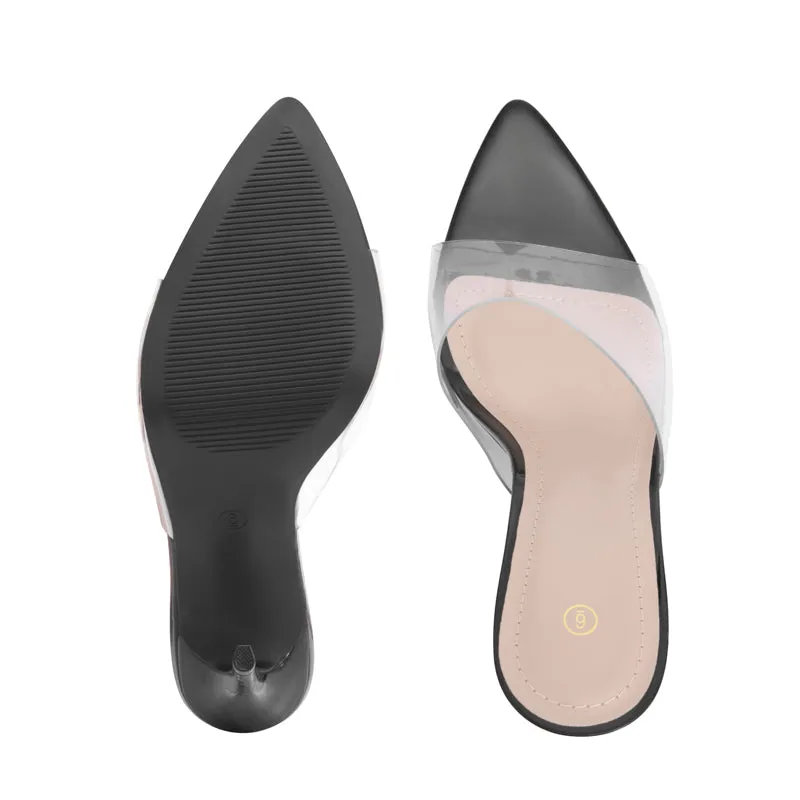 Transparent Heeled Sandals Mysoft