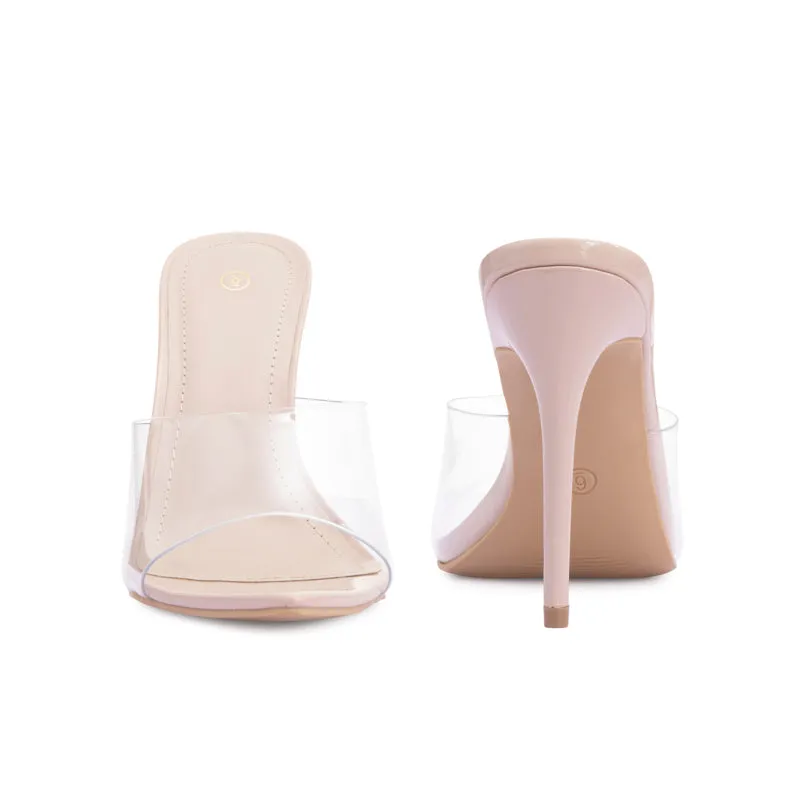 Transparent Heeled Sandals Mysoft