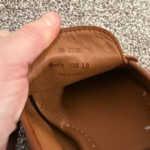 Trask Men's Brown Leather Penny Loafers size 10