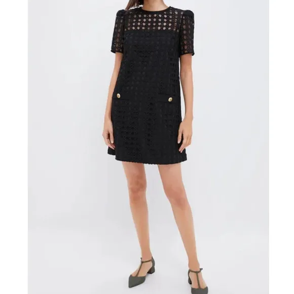 TUCKERNUCK Black Cane Lace Janelle Dress