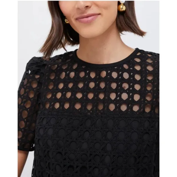 TUCKERNUCK Black Cane Lace Janelle Dress