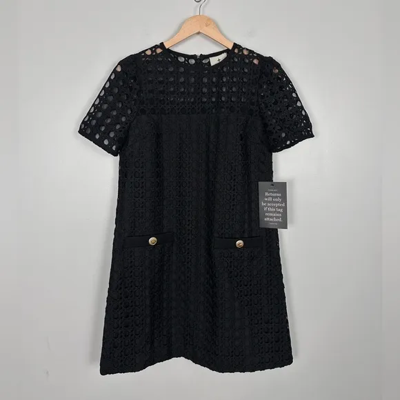 TUCKERNUCK Black Cane Lace Janelle Dress