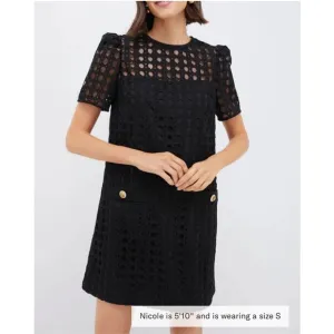 TUCKERNUCK Black Cane Lace Janelle Dress