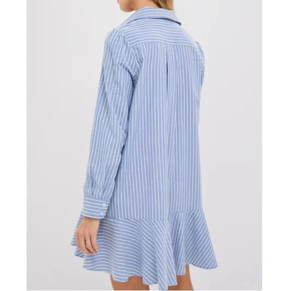 TUCKERNUCK Blue Stripe Callahan Shirt Dress