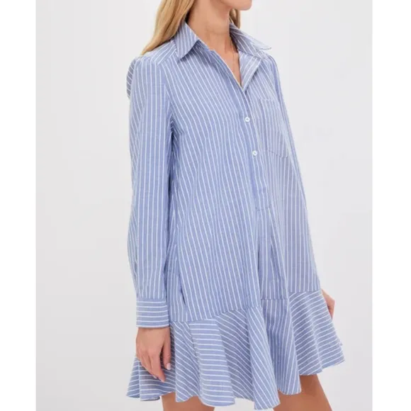 TUCKERNUCK Blue Stripe Callahan Shirt Dress