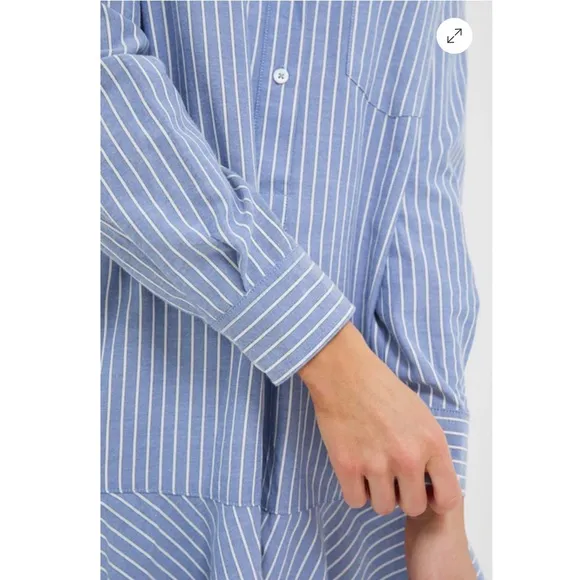 TUCKERNUCK Blue Stripe Callahan Shirt Dress