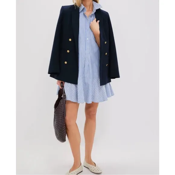 TUCKERNUCK Blue Stripe Callahan Shirt Dress