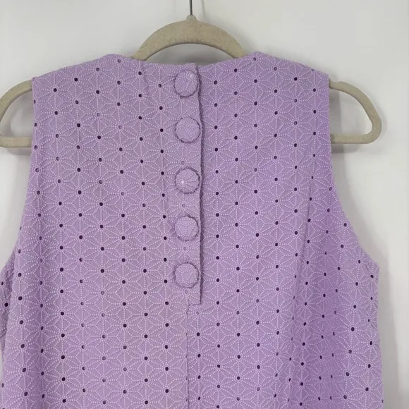 Tuckernuck Lavender Eyelet Sleeveless Folly Dress Size Large