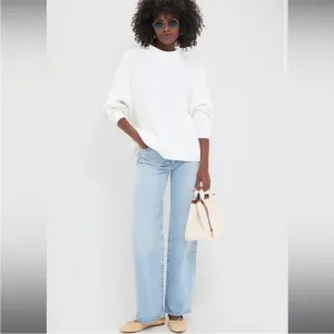 Tuckernuck POMANDER PLACE 100% Cotton White Casper Oversized Chunky Sweater