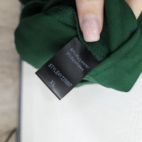 Tuckernuck Pomander Place Crepe Kenzo Swing Dress Dark Hunter Green Mini XL NEW