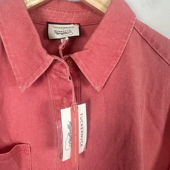 TUCKERNUCK X NANTUCKET REDS Nantucket Red Stretch Twill Callahan Shirt Dress