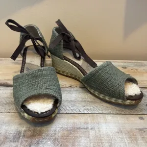UGG Australia DELMAR Woven ESPADRILLES WEDGE SANDALS