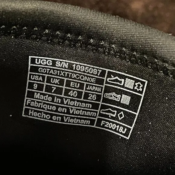 UGG Australia Neutra Black Women's Sneakers