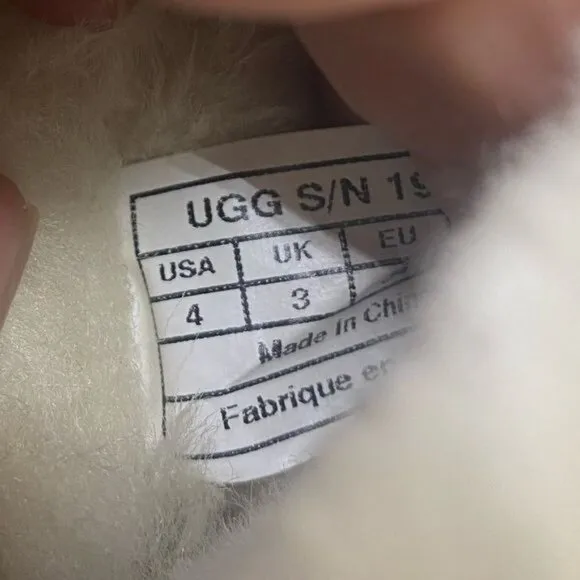 UGG Australia Womens Winter Boots Size 4 Leather Round Toe Tall Shearlin…